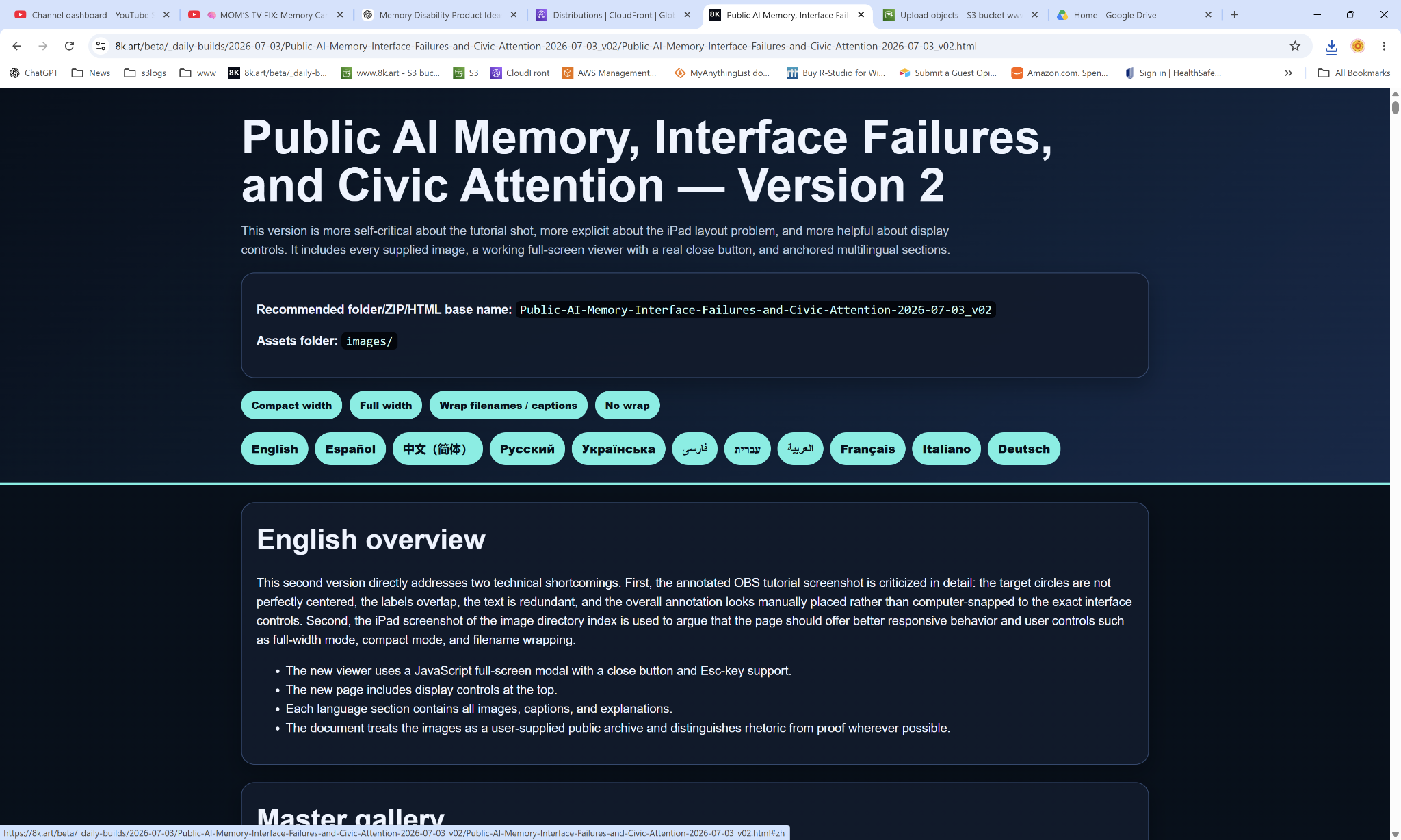 Screenshot of the Chinese section where multiple image captions still contain English.