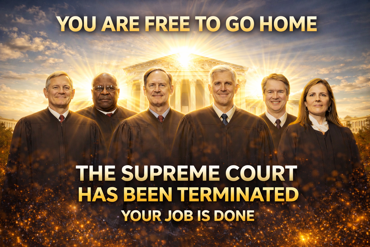 Speculative poster about ending concentrated judicial power.