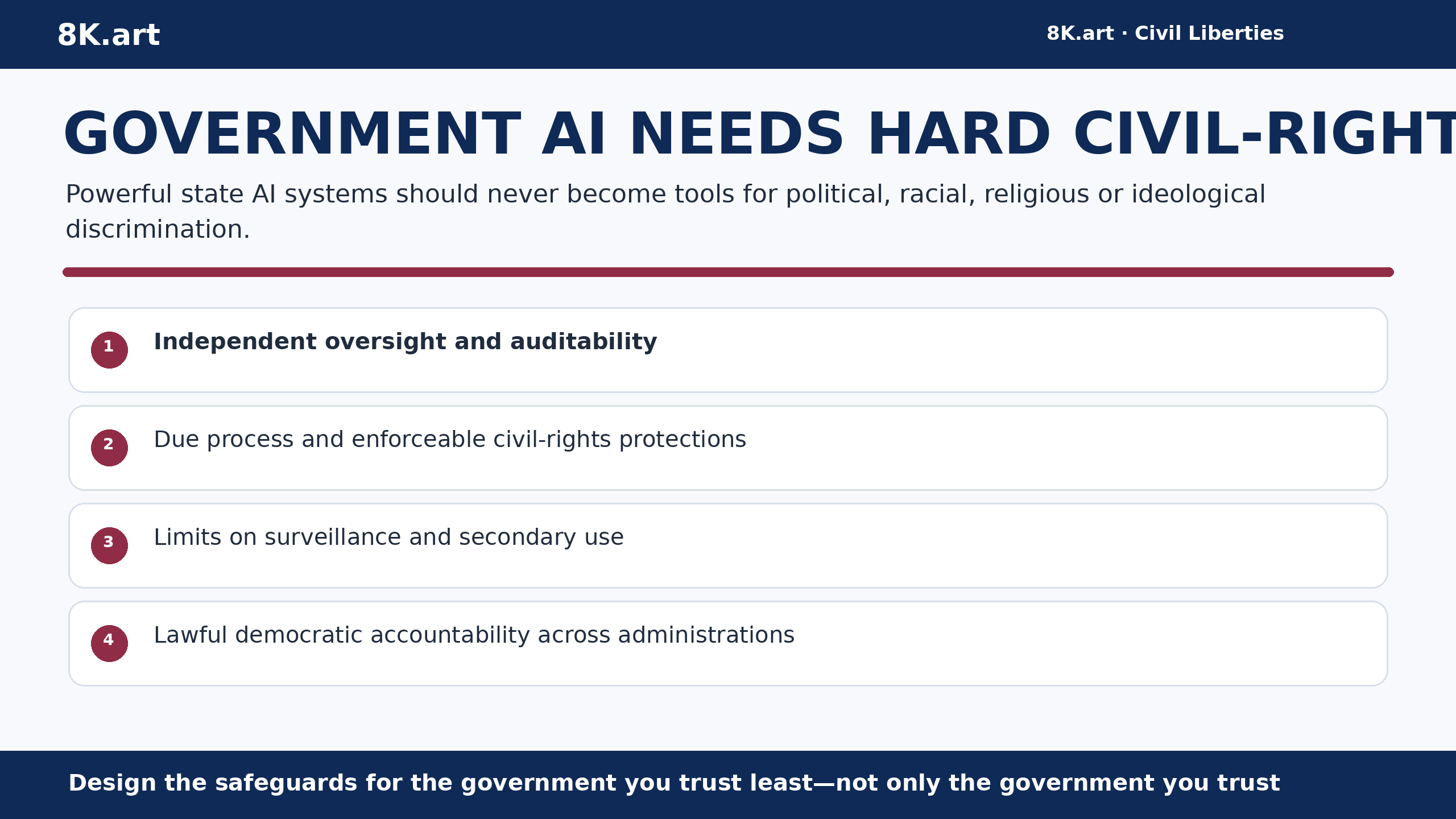 GOVERNMENT AI NEEDS HARD CIVIL-RIGHTS GUARDRAILS