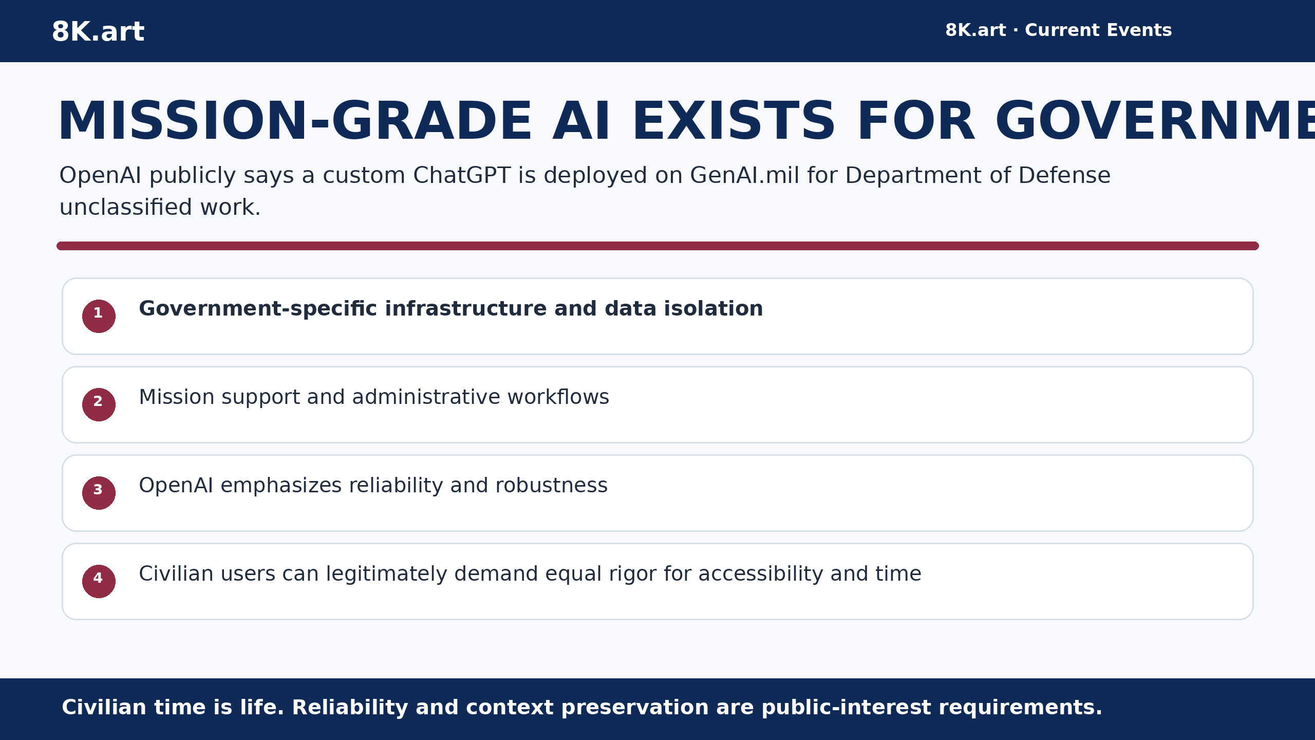 MISSION-GRADE AI EXISTS FOR GOVERNMENT