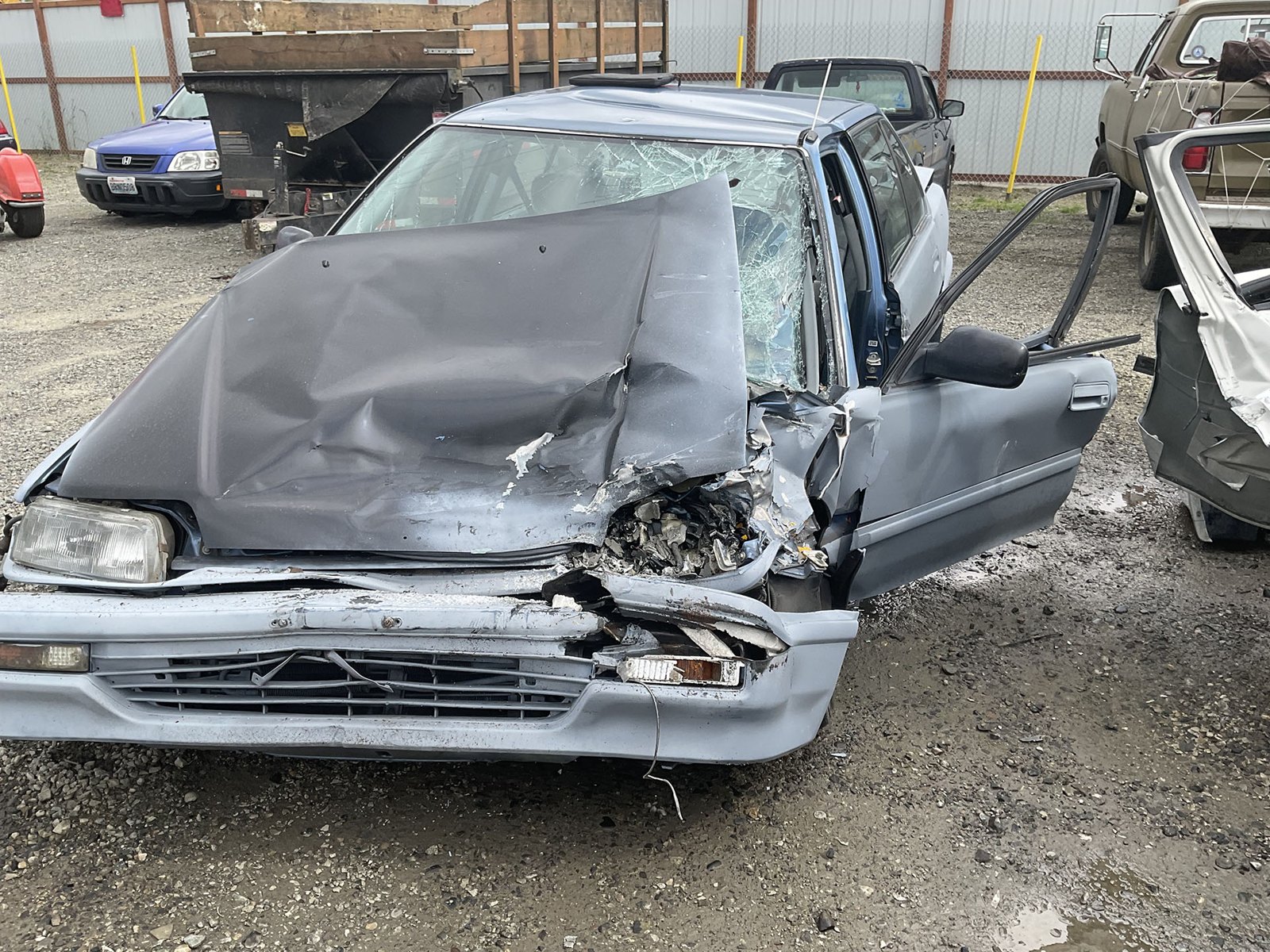 Wrecked 1991 Honda Civic