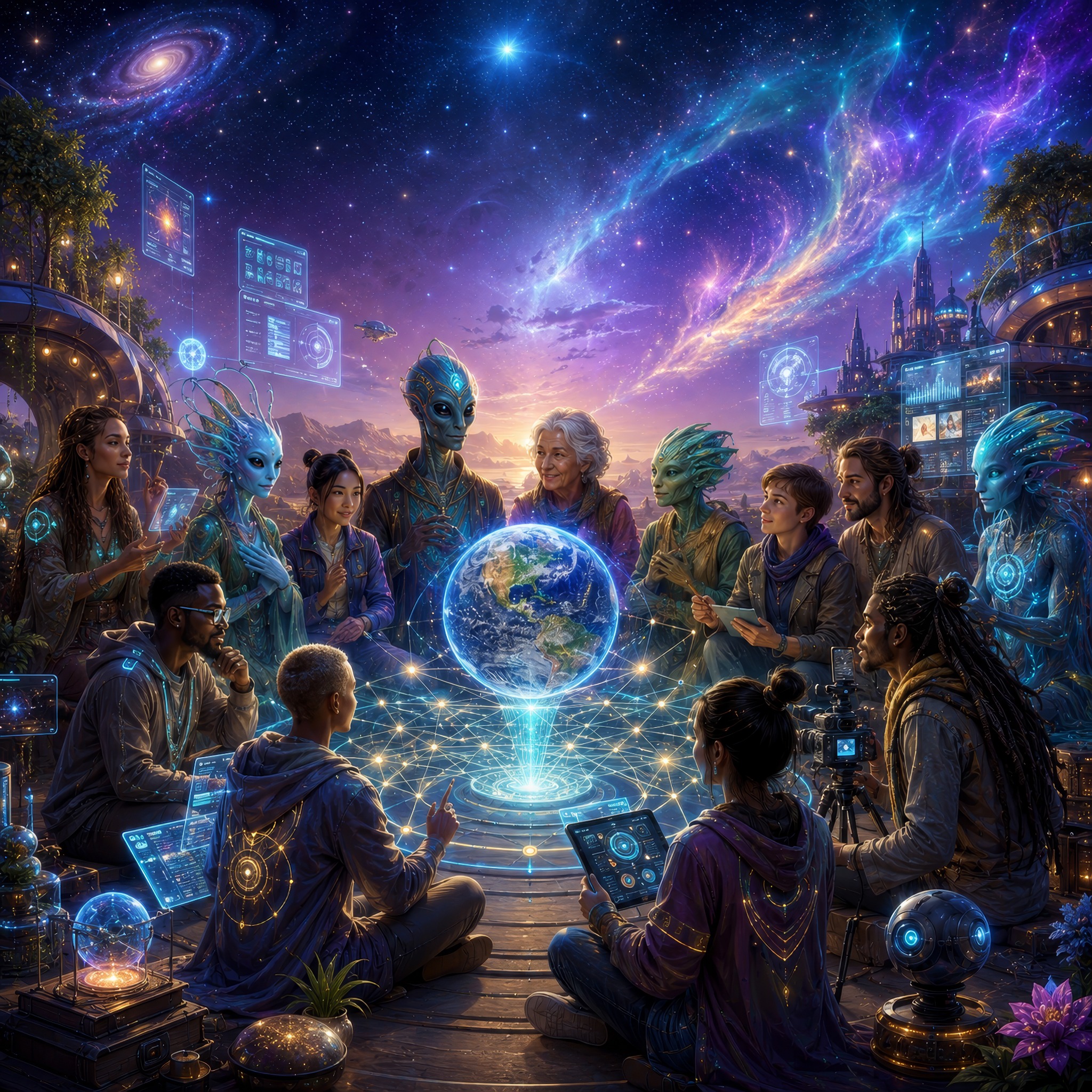 Alien council / we are here