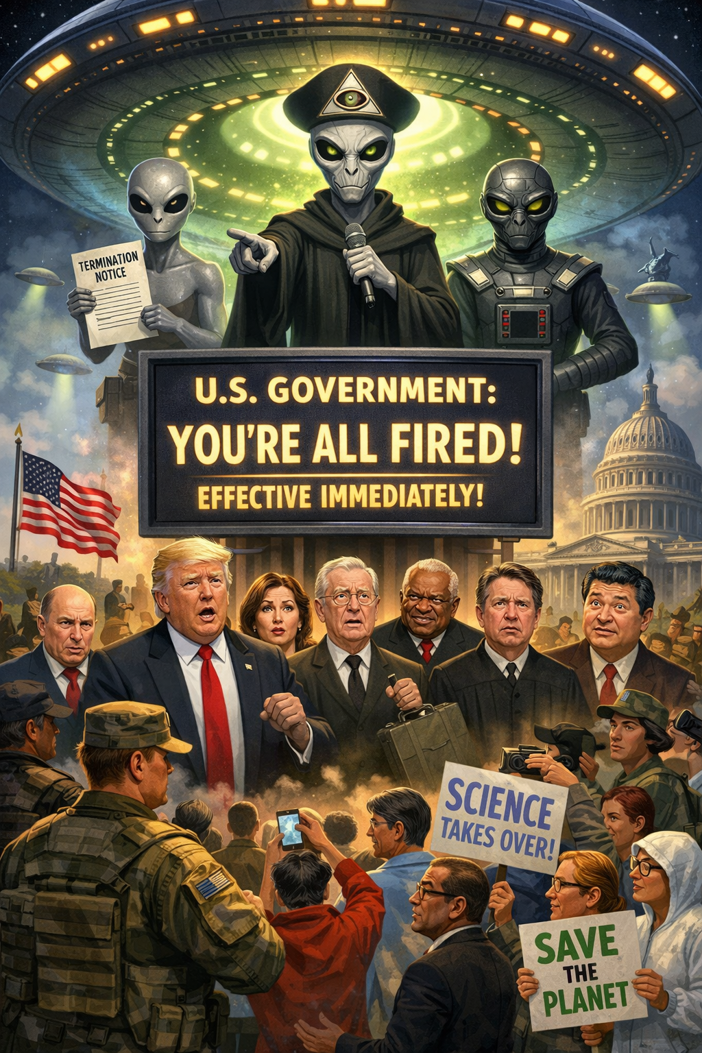 Alien termination notice metaphor